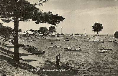 Ryde canoe Lake from the east