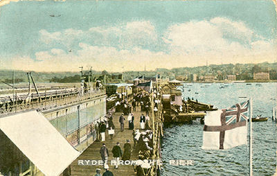 Ryde Pier showing Pier Head tramway station
